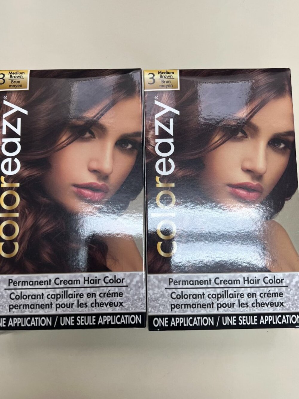 Permanent Cream Hair Color One Application #3 Medium Brown 2 Pack Coloreazy